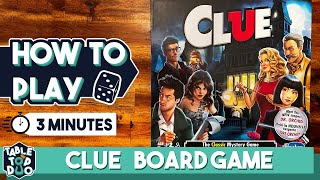 How To Play Clue Board Game in 3 minutes Cluedo Board Game Rules [upl. by Aerdnahc]