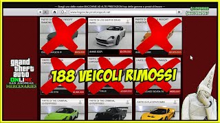 ROCKSTAR C0ZZ0 FAI AVETE TOLTO QUASI 200 VEICOLI DA GTA 5 ONLINE MA SIETE ST [upl. by Ailina675]