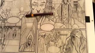 How to draw comics  Pencilling and inking [upl. by Sparke]