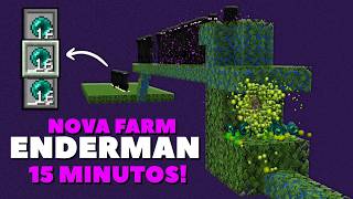 ✔️ FARM DE ENDERMAN e XP MAIS FÁCIL do MINECRAFT 121 [upl. by Anatnom]