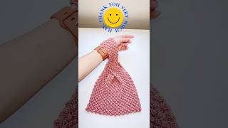 How to knit Japanese knot bag วิธีถักกระเป๋ายี่ปุ่น crochetbag [upl. by Assilac614]