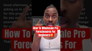 Real Estate Pre Foreclosures For Newbies😱foreclosureinvesting foreclosure wholesalingrealestate [upl. by Newbill610]