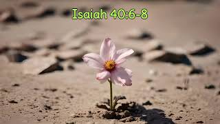 Isaiah 4068 Bible Memory Song  🌼 quotThe Flower Fadesquot  Blues Music [upl. by Odraude]