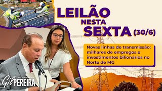 LEILÃO AO VIVO  6 mil quilômetros de linhas de transmissão de energia elétrica linhões [upl. by Scotty]