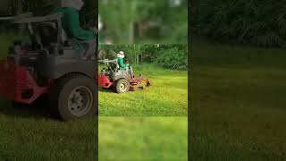 Grass Cutting Marvel Mowing Extremely Tall Grass to Perfection [upl. by Jenesia]