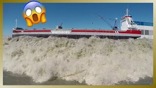 The SPECTACULAR Ship Launching of ROERBORG [upl. by Adolphus]