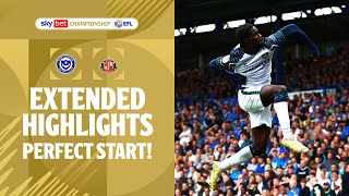 PERFECT START  Portsmouth v Sunderland extended highlights [upl. by Anaes157]