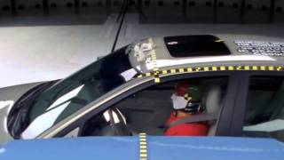 Volvo S80 and fullsize pickup side impact crash test by IIHS [upl. by Terrel]