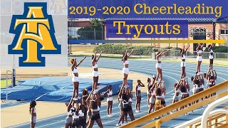 NC AampT Aggies Cheerleading Tryouts 20192020 JCE SZN 2  Ep25 Cheerleaders thecheerleader cheer [upl. by Reivilo422]