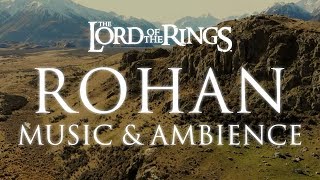 Lord of the Rings Music amp Ambience  Rohan Theme Music with Mountain Wind Ambience [upl. by Fey]