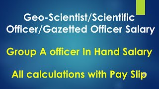 upsc geoscientist salary  scientist salary in india geoscientist salary group A officer salary [upl. by Rhtaeh]