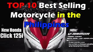 TOP 10 BEST SELLING MOTORCYCLE IN THE PHILIPPINES [upl. by Bertha]