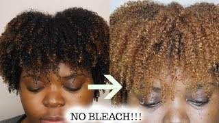 HOW TO DYE NATURAL HAIR BLONDE CREME OF NATURE [upl. by Fitzpatrick]