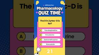 What does the D stand for in ZyrtecD pharmacology [upl. by Alcina]