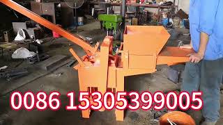 QMR240 manual clay block machine can make clay brick and paver bricks caly brick machine [upl. by Nnor]