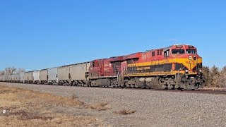 Wow KCS 4709 amp CP 8732 Lead GSWEGUC323C with CP 9715 Rear DPU [upl. by Ely665]