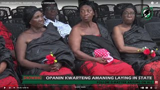 OPANIN KWARTENG AMANING FUNERAL CEREMONY [upl. by Ydurt]