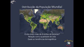 Distribuição da população mundial [upl. by Ellimahs]