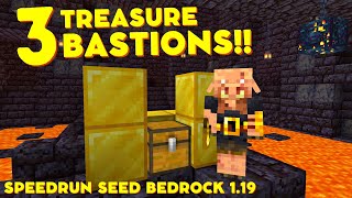 🔥GOD SEED Minecraft Bedrock 3 BASTIONS SEED  Best Minecraft 119 Seeds Bedrock [upl. by Durst]