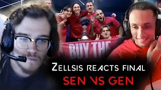 Zellsis reacts FNS s0m Tarik comments SEN VS GEN  FINAL  GAME 5  Aldi Best Moments [upl. by Barncard919]