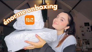 énorme restock unboxing temu  papeterie pour lunif sacs tech🤍 [upl. by Epperson628]