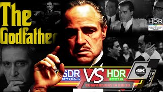 The Godfather 1972 4K UHD HDR BD vs 1080p BluRay SDR 100nits TRUEDIFFERENCE WATCHINHDR [upl. by Aerdnwahs]