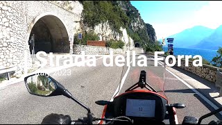 Scenic Morini XCape Motorcycle Ride on Strada della Forra [upl. by Hendon]