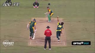 AB de Villiers Vs Mitchell Starc  The Battle of Pace Vs Aggression [upl. by Tartaglia401]