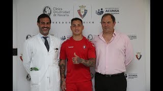 Reconocimiento médico a Chimy Avila del CA Osasuna [upl. by Neih15]