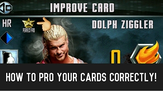 HOW TO PRO YOUR CARDS CORRECTLY WITHIN WWE SUPERCARD TIPSTRICKS [upl. by Dlaner]