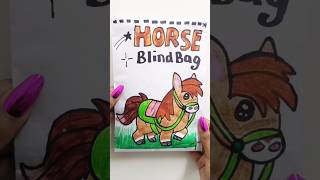 Horse 🐎 BlindBag diy art craft blindbag animals tutorial viral shorts unboxingsatisfying [upl. by Arratoon]