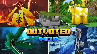 Outvoted mob addon  Mcpe great hunger wildfire barnacle iceologer moobloom [upl. by Arit]