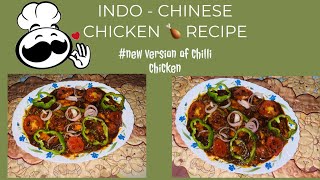 Indo  Chinese chicken recipe new version of chilli chicken [upl. by Eceerehs998]