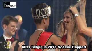 Miss België 2013 Noémie Happart kroontje overhandiging [upl. by Saltzman]