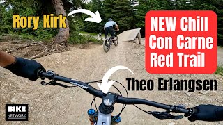 South African World Cup Racers Kirk amp Erlangsen POV the Chill Con Carne Red Trail  MorzineAvoriaz [upl. by Niobe]