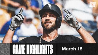 HIGHLIGHTS White Sox Defeat Cubs at Camelback Ranch 31524 [upl. by Viddah283]