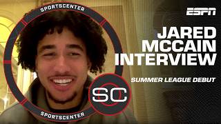 Jared McCain talks 76ers Summer League debut amp Philly fans embracing his TikTok  SportsCenter [upl. by Sidoma]