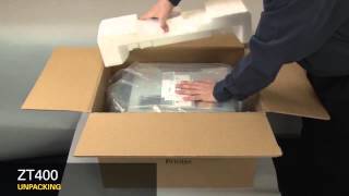 Zebra ZT410  ZT420 odpiranje tiskalnika  Unpacking the Printer [upl. by Camp]