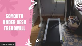 GOYOUTH Under Desk Electric Treadmill Review Instructions 2022  GOYOUTH Under Desk Treadmill [upl. by Filmore]