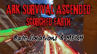 Scorched Earth WYVERN trench base locations amp MESH arksurvivalascended gaming pvp [upl. by Ylam926]