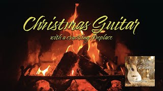 Crackling Christmas Fireplace with Classical Guitar  60 minutes [upl. by Hewet]