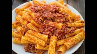 EASY RIGATONI BOLOGNESE [upl. by Helmer]