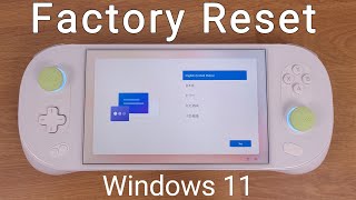 Factory Reset AYA Neo 2  ReInstall Windows 11 [upl. by Somar]