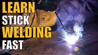 Stick Welding Basics Practice Drills [upl. by Alolomo]