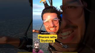 Dhruv rathee skydive shorts status reels skydiving highlightstrending [upl. by Rodge]