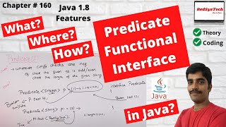 160 Java 8 Predicate with Examples  Java 8 Predicate Examples  Predicate  java 8  RedSysTech [upl. by Anillek]