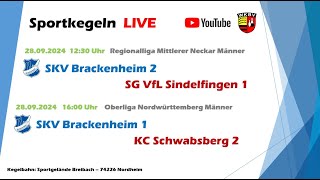 SKV Brackenheim 1  KC Schwabsberg 2 Oberliga Nordwürtt Männer [upl. by Ainolloppa]