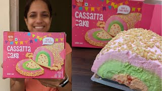 Cassata Icecream cake 🍰 Review  So Saute [upl. by Melloney]