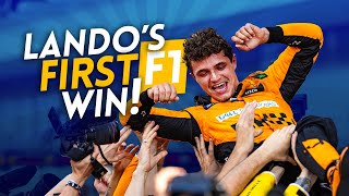 Lando Norris FIRST F1 WIN at the MIAMI GP [upl. by Zadack245]