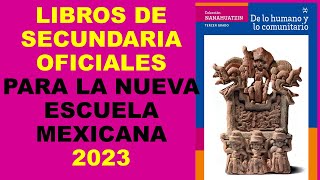 Soy Docente LIBROS DE SECUNDARIA OFICIALES PARA LA NUEVA ESCUELA MEXICANA 2023 [upl. by Eetsud716]